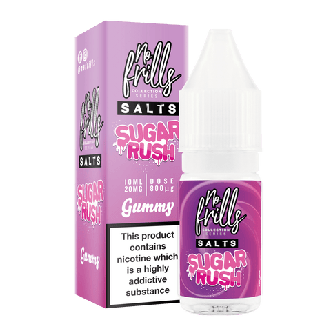 No Frills Sugar Rush 10ml Nic Salt E-Liquid Gummy