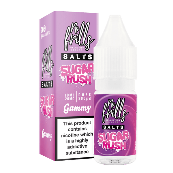 No Frills Sugar Rush 10ml Nic Salt E-Liquid Gummy