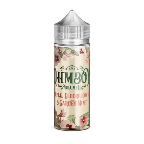 Ohm Boy Botanics 100ml Shortfills E-Liquids Apple Elderflower & Garden Mint