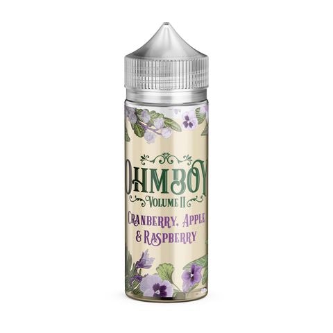 Ohm Boy Botanics 100ml Shortfills E-Liquids Cranberry Apple & Raspberry