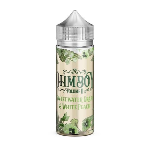 Ohm Boy Botanics 100ml Shortfills E-Liquids Sweetwater Grape & White Peach
