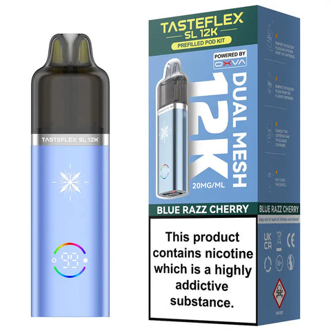 OXVA Tasteflex SL 12k Prefilled Vape Kit Blue Razz Cherry