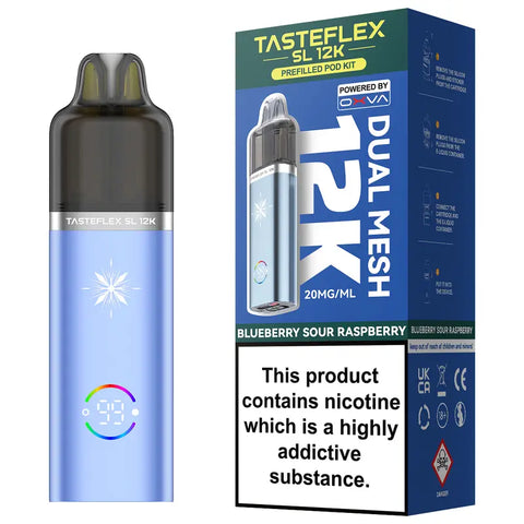 OXVA Tasteflex SL 12k Prefilled Vape Kit Blueberry Sour Raspberry
