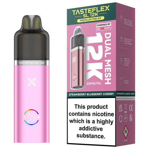 OXVA Tasteflex SL 12k Prefilled Vape Kit Strawberry Blueberry Cherry