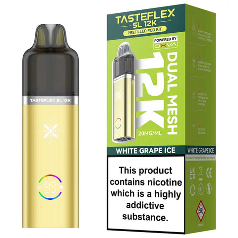 OXVA Tasteflex SL 12k Prefilled Vape Kit White Grape Ice
