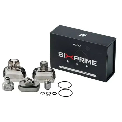 Six Prime RBA components with Alexa branding on a white background