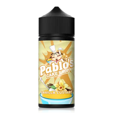 Pablos Cake Shop 100ml Shortfill E-Liquids Vanilla Custard