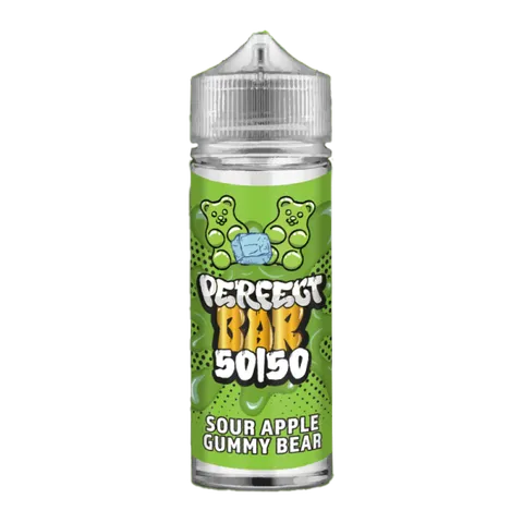 Perfect Bar 50/50 100ml Shortfill E-Liquid Sour Apple Gummy Bear