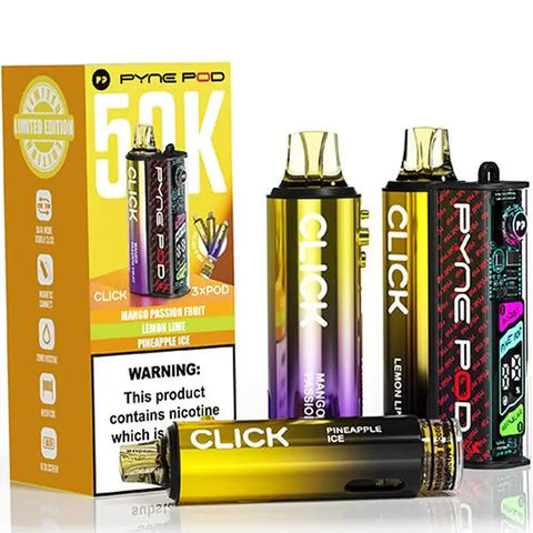 Pyne Click 50k Prefilled Pod Kit Yellow Edition