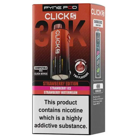 Pyne Click S 30K Prefilled Replacement Pod Strawberry Edition