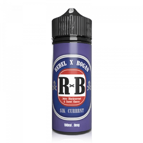Rebel X Bogan 100ml Shortfill E-Liquids Sik Currrnt