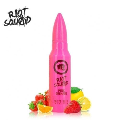 Riot Squad E-Liquids 50ml Shortfill Pink Grenade