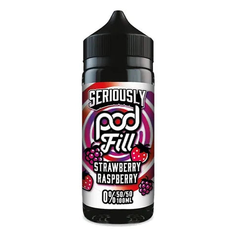 Doozy Seriously Pod Fill Strawberry Raspberry 100ml Shortfill Default Title
