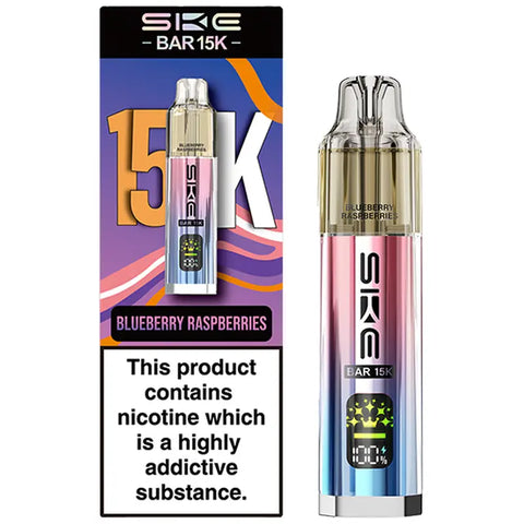 SKE Bar 15K Prefilled Pod Vape Kit Blueberry Raspberries