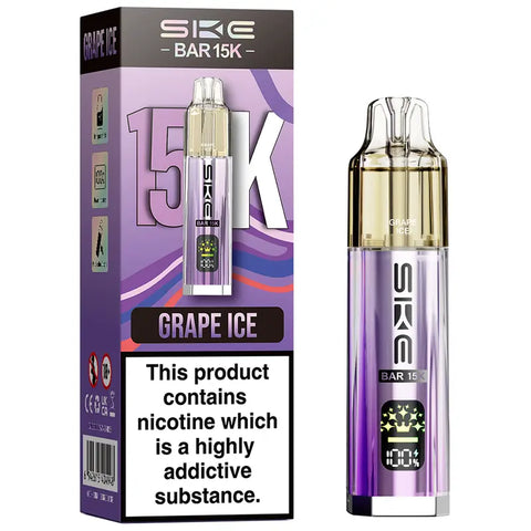 SKE Bar 15K Prefilled Pod Vape Kit Grape Ice