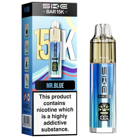 SKE Bar 15K Prefilled Pod Vape Kit MR. Blue