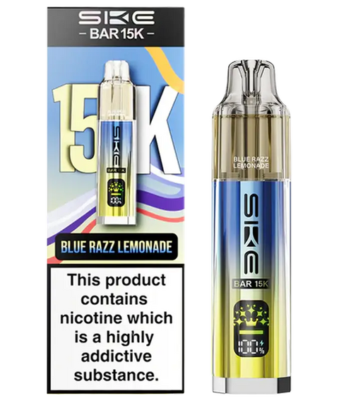 SKE Bar 15K Prefilled Pod Vape Kit Blue Razz Lemonade