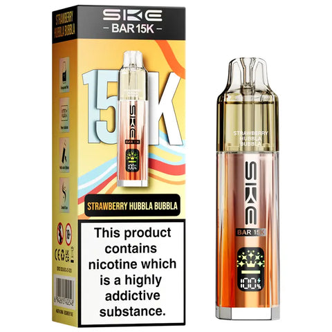 SKE Bar 15K Prefilled Pod Vape Kit Strawberry Hubbla Bubbla