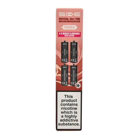 SKE Crystal 4 in 1 Pods (4 Pack) Rose Edition