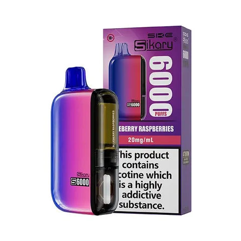 SKE Sikary S6000 Disposable Vape Kit Blueberry Raspberries