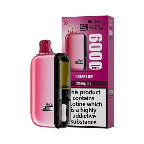 SKE Sikary S6000 Disposable Vape Kit Cherry Ice