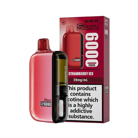 SKE Sikary S6000 Disposable Vape Kit Strawberry Ice