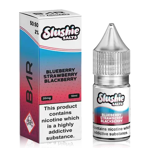 Slushie Bar Salt E-Liquids Blueberry Strawberry Blackberry