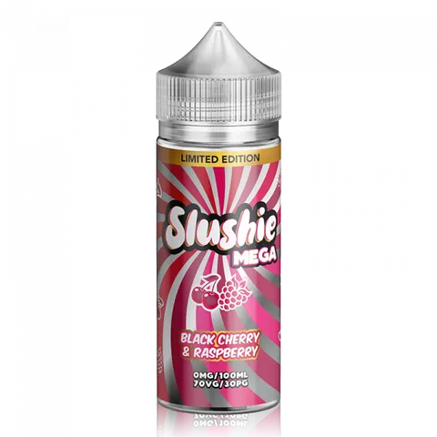 Slushie Mega 100ml Shortfill E-Liquids Black Cherry Raspberry