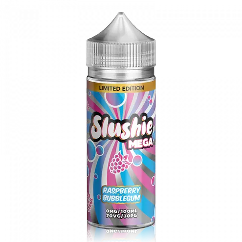 Slushie Mega 100ml Shortfill E-Liquids Raspberry Bubblegum
