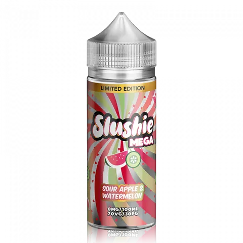 Slushie Mega 100ml Shortfill E-Liquids Sour Apple and Watermelon