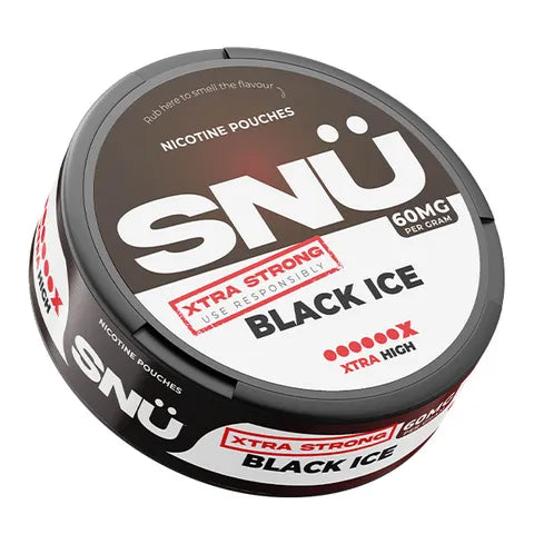 SNÜ Tobacco Free Nicotine Pouch by Bar Juice 5000 Black Ice 60mg