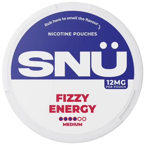 SNÜ Fizzy Energy Nicotine Pouches 12mg