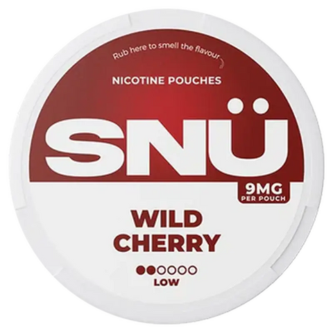 SNÜ Wild Cherry Nicotine Pouches By Bar Juice 9mg