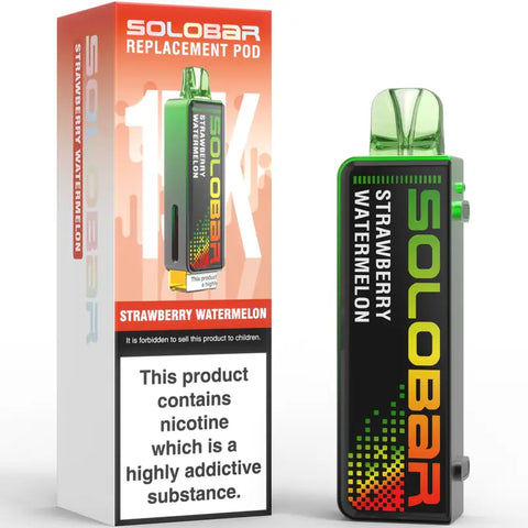 Solobar 30K Replacment Prefilled Pods Strawberry Watermelon