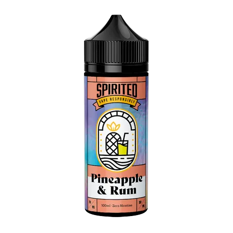 Spirited Cocktails 100ml Shortfill by Fantasi E-Liquids Pineapple & Rum
