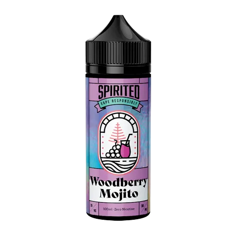 Spirited Cocktails 100ml Shortfill by Fantasi E-Liquids Woodberry Mojito