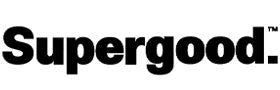 Supergood logo in black text on a white background