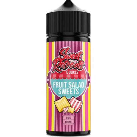 Sweet Retreats 100ml Shortfill E-Liquid Fruit Salad Sweets