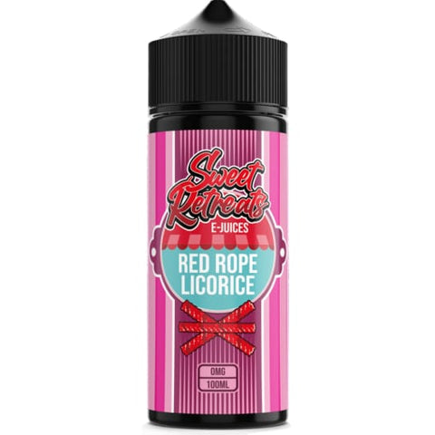 Sweet Retreats 100ml Shortfill E-Liquid Red Rope Licorice