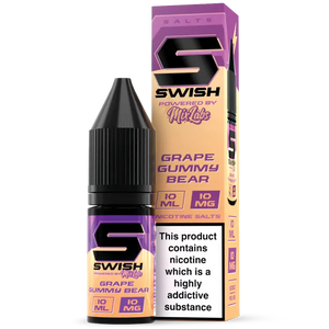 Swish X Mix Labs Grape Gummy Bear 10ml Nic Salt 10mg