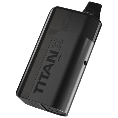 Black device with 'TITAN x' branding on a white background