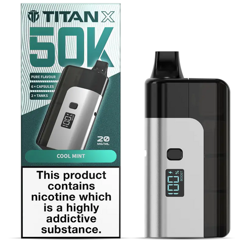 Titan X 50k Prefilled Vape Kit Cool Mint