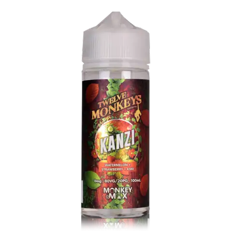 Twelve Monkeys E-Liquid 100ml Shortfill Kanzi