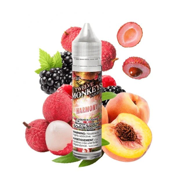Twelve Monkeys Oasis 50ml Shortfills Harmony