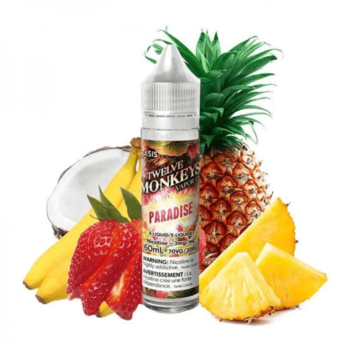 Twelve Monkeys Oasis 50ml Shortfills Paradise