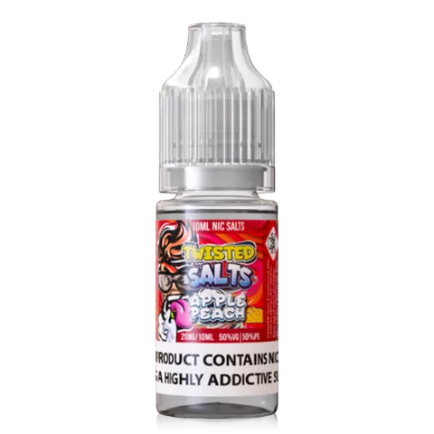 Twisted Salts 10ml Nic Salt E-Liquids 20mg Apple Peach