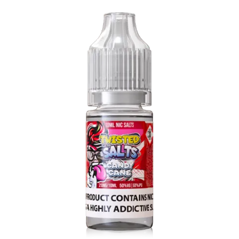 Twisted Salts 10ml Nic Salt E-Liquids 20mg Candy Cane