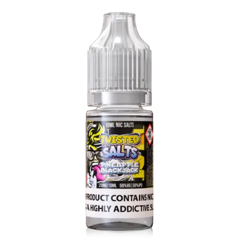 Twisted Salts 10ml Nic Salt E-Liquids 20mg Pineapple Blackjack