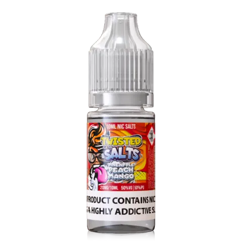 Twisted Salts 10ml Nic Salt E-Liquids 20mg Pineapple Peach Mango