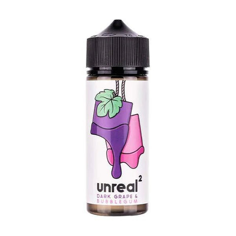 Unreal2 100ml Shortfill E-Liquid Dark Grape & Bubblegum